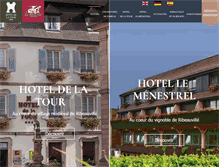 Tablet Screenshot of hotel-la-tour.com
